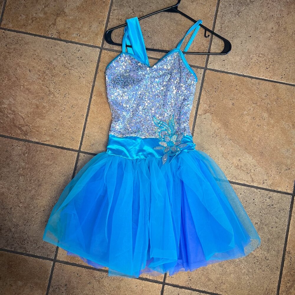 Weissman Blue & Silver Costume Dress